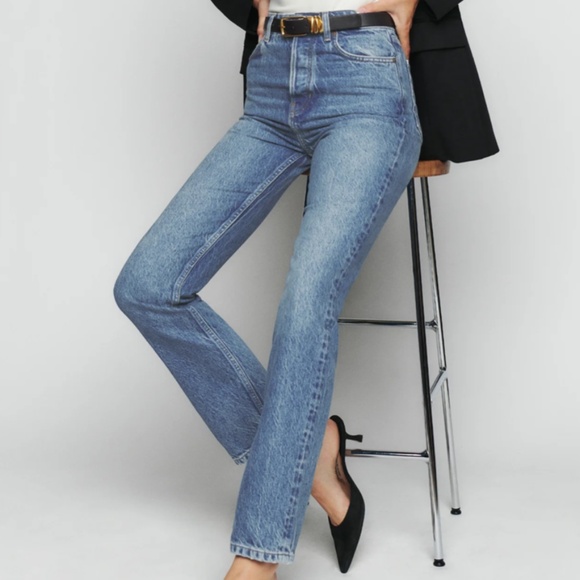 Reformation Denim NWOT Cynthia High Rise Straight Size 30 - Picture 1 of 7